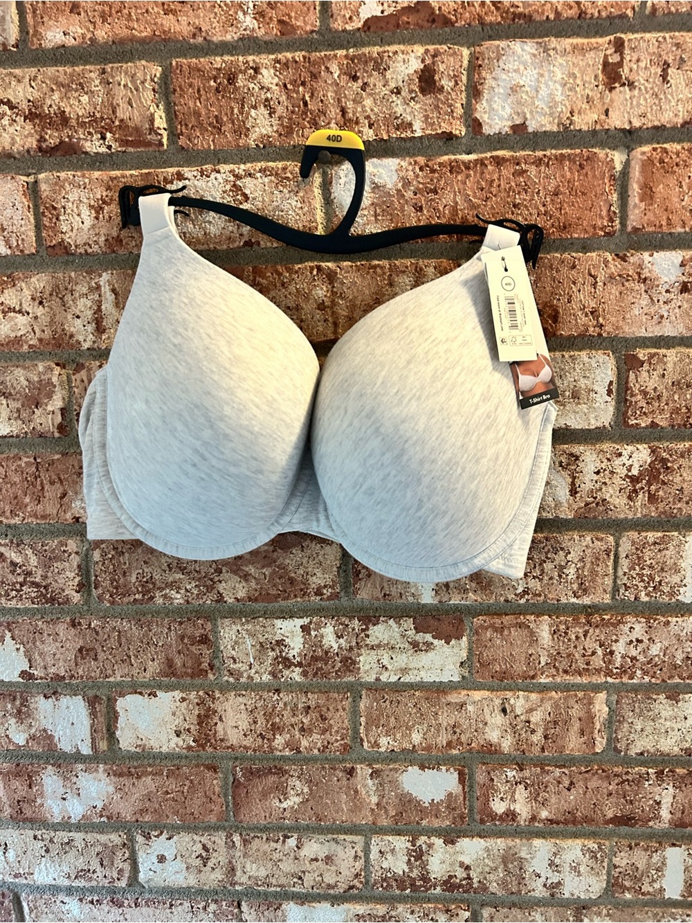 No Boundaries Light Heather Gray Seamless Molded Bra